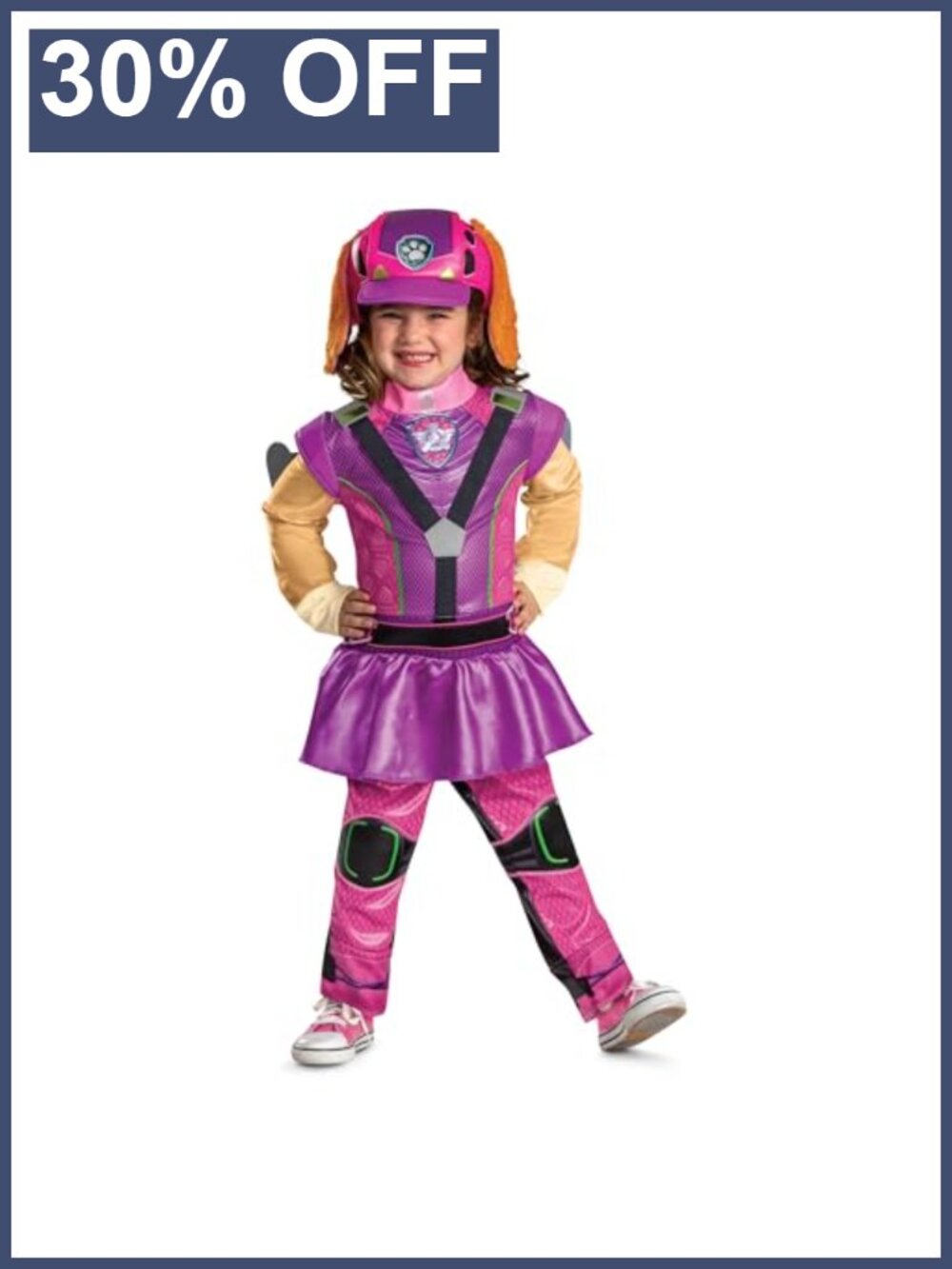 Paw Patrol Skye Deluxe Toddler Costume with Jumpsuit Wings